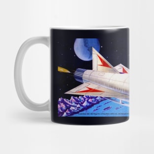 Vintage Model Kit Box Art - Moon Ship Mug